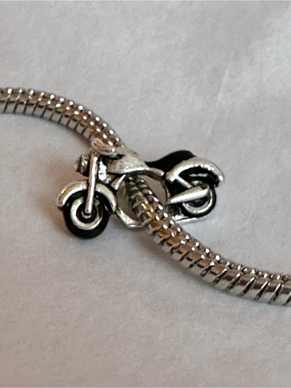 .925 silver plated motorcycle charm for Pandora bracelet Harley Davidson inspire